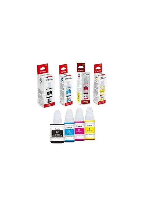 Canon Pixma GI 490 Orijinal Mürekkep Seti CMYK G1411 G2400 Fiyatları