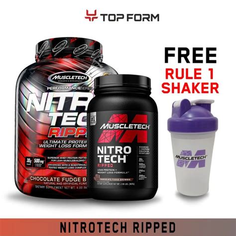 ♂muscletech Nitro Tech Ripped Whey Protein Powder Muscle Tech Nitrotech 2lbs 4lbs☀ Lazada Ph