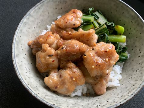 Oyster Sauce Mayonnaise Chicken Rice Bowl Hiroko S Recipes