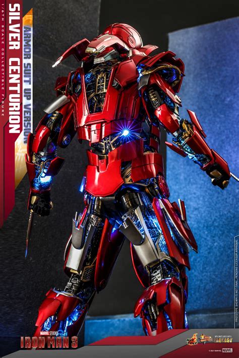 Iron Man 3 Mark XXXIII Silver Centurion Armor Deploys With Hot Toys