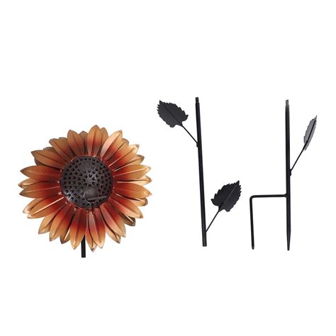 Sunflower Bird Feeder Metal Small Hanging Bird Feeders for Outdoors Patio Backyard Garden Gold ...