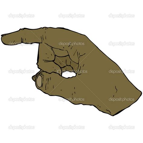 Pointing Hand Cartoon Stock Vector Image By Lineartestpilot 13572472