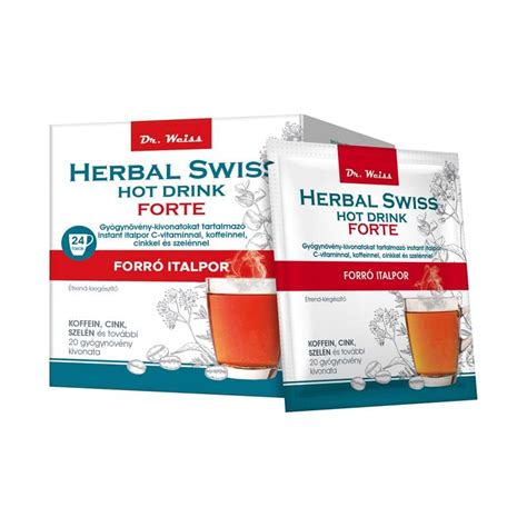 Herbal Swiss Hot Drink Forte étrend kiegészítő italpor x Pingvin Patika