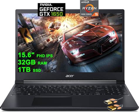 Acer Aspire 7 - Ryzen 5 5500U · GTX 1650 · 15.6”, Full HD (1920 x 1080 ...