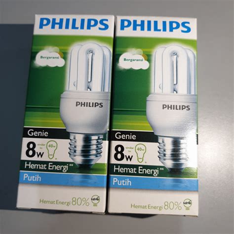 Jual Lampu Genie 8W 8 W 8 Watt Philips Putih Putih Kota Surabaya