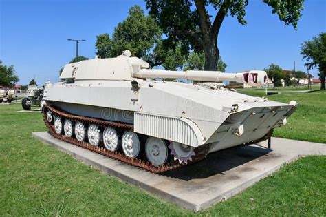 S Mm Self Propelled Howitzer Gvozdika Russian Built Stock Photo