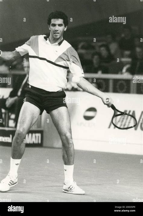 Ecuadorian tennis player Andres Gomez, 1986 Stock Photo - Alamy