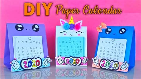 Diy Paper Calendar Diy Calendar Diy Calendar Paper Diy Desk Calendar