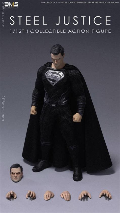 VTOYS X BMS BS03002 1:12 Justice League Superman Black Suit Action ...