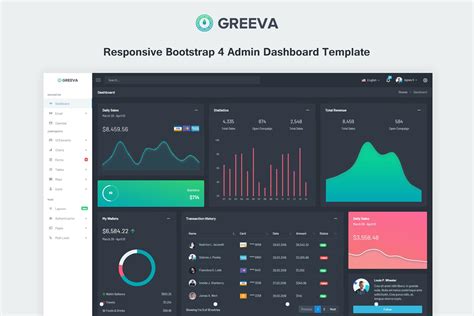 Greeva Responsive Admin Dashboard Template Greeva Is A Fully