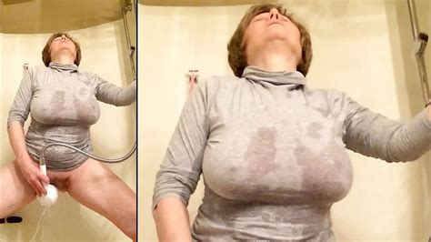 Big Breasted GILF Masturbates In A Gray Shirt By Marie Rocks 60 GILF