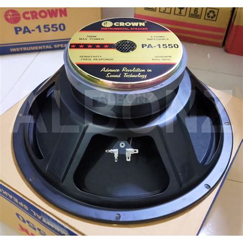 Crown PA 1550 500watts Instrumental Speaker Shopee Philippines