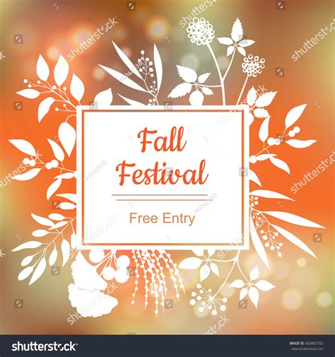 Fall Festival Vector Colorful Illustration On Stock Vector (Royalty ...