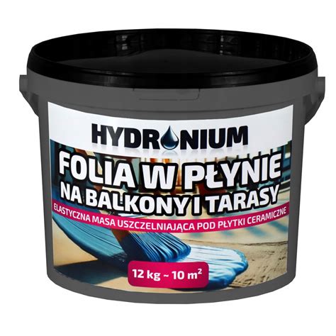 FOLIA W PŁYNIE HYDROIZOLACJA BALKON I TARAS 12 KG WZMACNIANA WŁÓKNEM