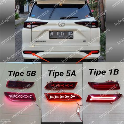 Jual Lampu Reflektor Bumper Belakang Led Mobil All New Avanza Xenia