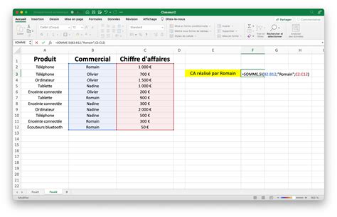 Optimisez Vos Calculs Excel Avec La Fonction Sommesi