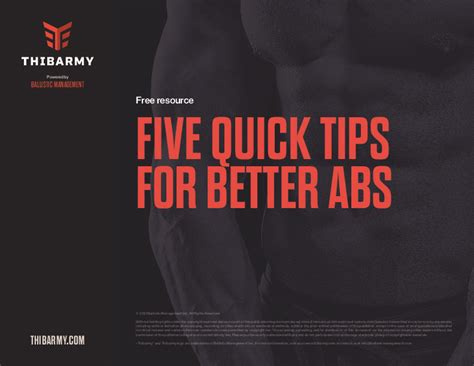 Thibarmy Five Quick Tips For Better Abs Pdfcoffeecom