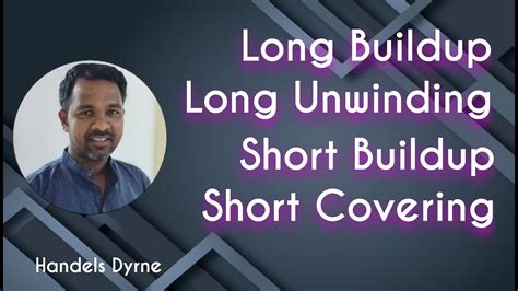 How To Identify Long Build Up Long Unwinding Short Build Up Short