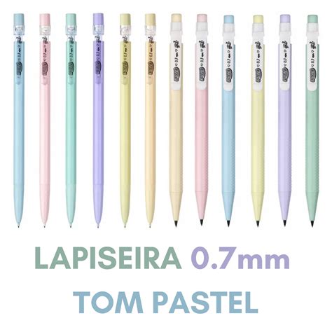 Lapiseira Tom Pastel Fofa Brw Mm Escorrega O Pre O