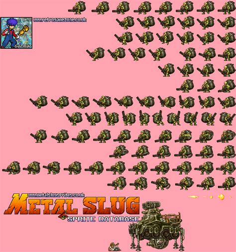 The Spriters Resource Full Sheet View Metal Slug 3 Rebel Soldier