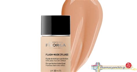 Filorga Flash Nude Fluid 02 Nude Gold SPF30 Απαλό foudantion για αψεγάδιαστο αποτέλεσμα με εφέ