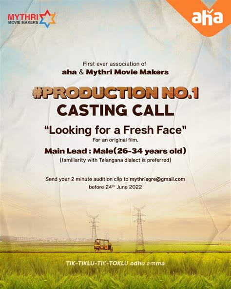 Mythri Movie Makers On Twitter Heres An Amazing Opportunity To Be