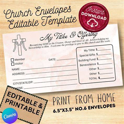 Tither And Offering Envelopes