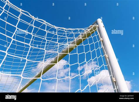 Top corner of a football goal Stock Photo - Alamy