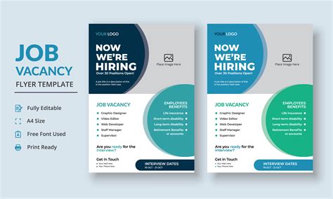 Job Vacancy Flyer Template Graphic by Gentle Graphix · Creative Fabrica