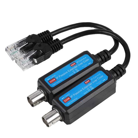 Buy Coax to Ethernet Adapter, 1 Pair 10 / 100mbps Ethernet Over Coax Passive IP Network Coaxial ...