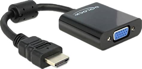 DeLock HDMI VGA M F Adapter 0 1m Se Priser Nu