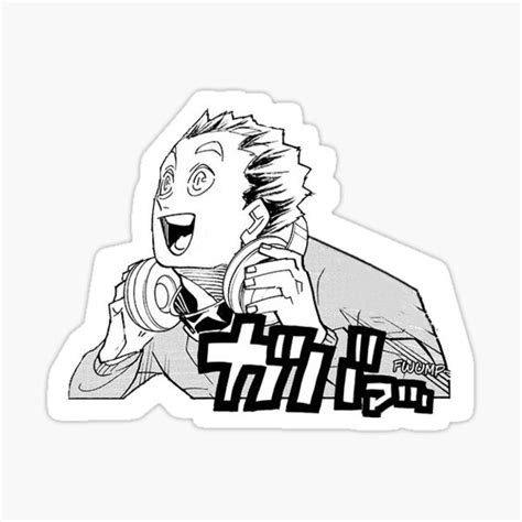 Bokuto Sticker Haikyuu Manga Bokuto Sticker Sticker For Sale By