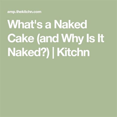 Whats A Naked Cake And Why Is It Naked