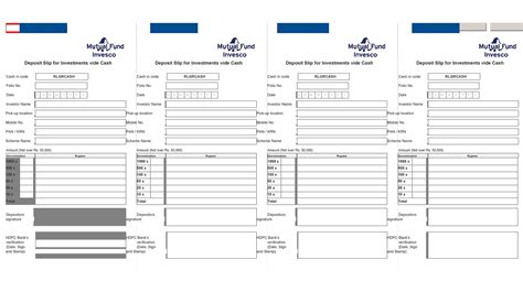 Deposit Slip Template Download | Download Bank Deposit Slip Template ...