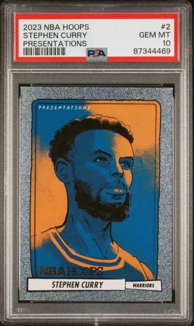 2023 24 Panini Nba Hoops Stephen Curry Presentations Sp Psa 10 Warriors