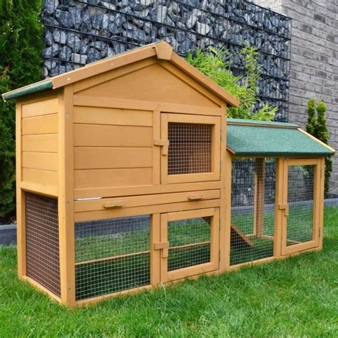 Cage Clapier Enclos Lapin Ext Rieur En Bois De Pin Haute Qualit