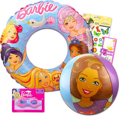 Buy Barbie Beach Ball Bundle Hasbro Barbie Beach Set 3 Pc Barbie Pool Toys Bundle With Beach