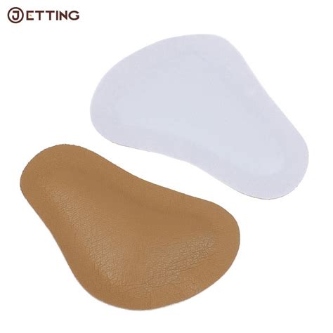 1pair Leather Orthopedic Arch Supports Forefoot Insoles For Ladies Shoes High Heel Massage