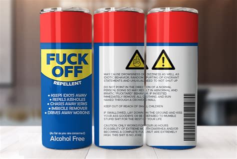 Oz Skinny Tumbler Fuck Off Sublimation Design Etsy