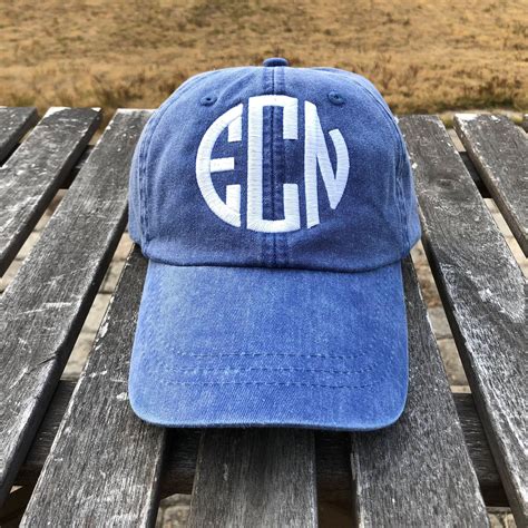 Monogrammed Hat Monogrammed Baseball Cap Monogrammed Cotton Etsy