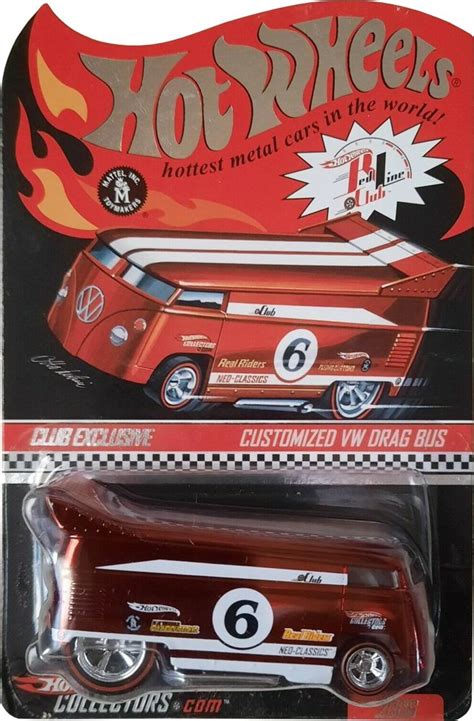 Customized Vw Drag Bus Hot Wheels Red Line Club Hwrlc