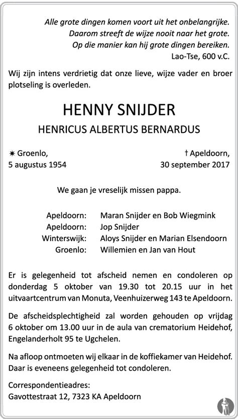 Henricus Albertus Bernardus Henny Snijder