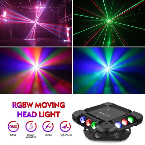 Moving Head Light FODEXAZY DJ Lights 12LEDs 150W RGBW Beam Light 4 In