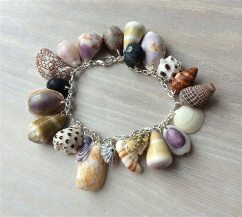 Hawaiian Seashell Bracelet Seashell Jewelry Seashell Charm Bracelet