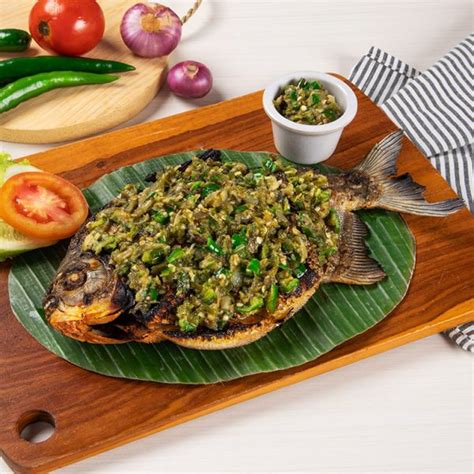 Ikan Bawal Goreng Sambal Ijo Dcost