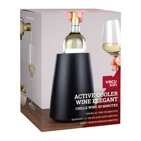 Vacu Vin Active Cooler Wine Elegant Black OENOPHILES