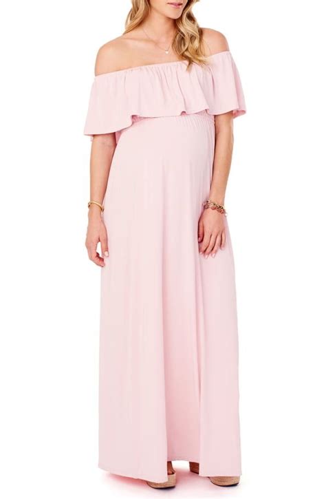 Ingrid Isabel Off The Shoulder Maternity Maxi Dress Nordstrom