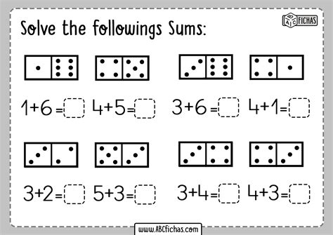 Free Printable Blank Domino Math Worksheet