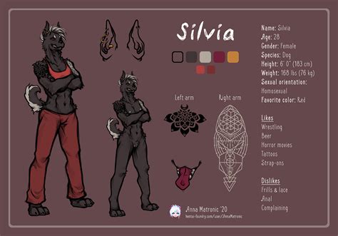 Silvia Reference Sheet By Annamatronic Hentai Foundry