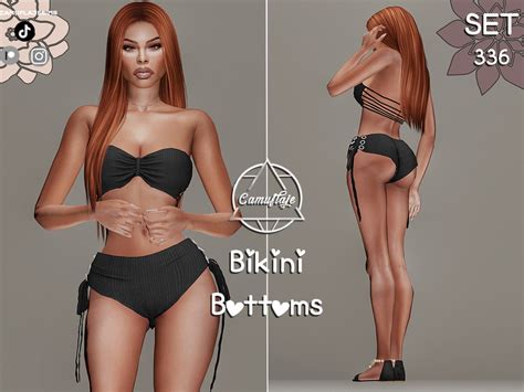 The Sims Resource SET 336 Ribbed Bikini Bottoms
